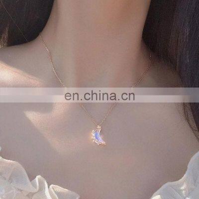 Moon Chain Necklace Korea Creative Pendant Necklaces for Women Fashion Jewelry Gifts