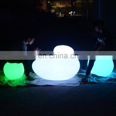 mini battery led light balls /Party Supply Battery Stone Tower Garden Light Up Plastic Round Led ball Light For Decoration