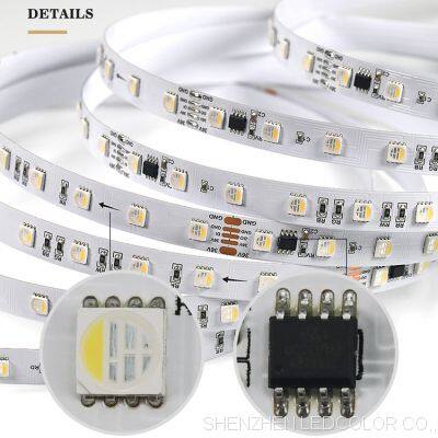 DC36V RGBW UCS2904 5050 Digital LED Light Strip 2904 RGBW 30M Pixel Smart control Led Strip Lighting