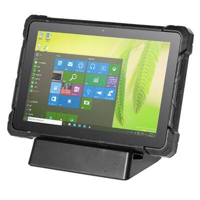 HIDON Factory WIN10 10 Inch Rugged Tablet NFC 2D Barcode Fingerprint Muti-functions Industrial Computer With RJ45 RS232 Ports pc photo-2
