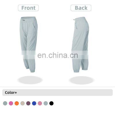 Sports Pink Pants Stripe Long Drawstring Custom Track Pants