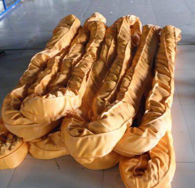 WLL 400 Ton Heavy Duty Endless Polyester Round Lifting Slings Belt Strap