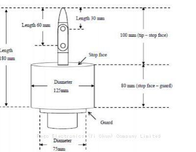 IEC60335-2-14 Test Finger Probe With 125mm Stop Face photo-2