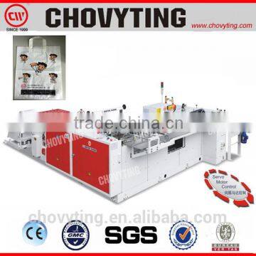 IDPE bag plastic soft loop handle sealing machine for bottom bags