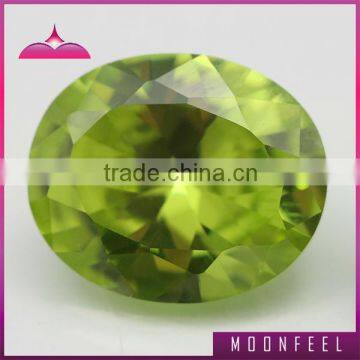 Loose apple green cz original gemstones for hot sale