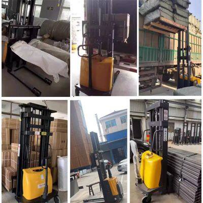Manual Electric Stacker Truck Lifter Semi Automatic Pallet Hydraulic Forklift photo-5