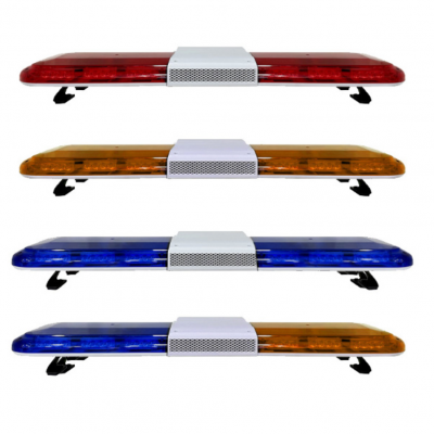 Car Roof Top Signal Light Bar High Power Traffic Emergency Lamp 80 LED Linear Lightbar With Siren Speaker Controller