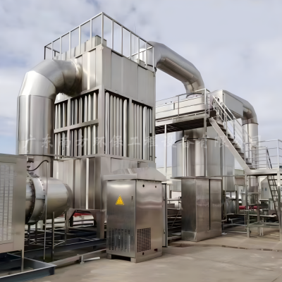 Black and White Smoke Treatment Tower for Kilns and Boilers, Dust Desulfurization and Dust Removal Waste Gas Treatment, Industrial Waste Gas and Oil Fume Purifier photo-3