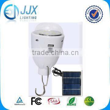 Solar Rechargeable Energy Bulb 1W light led with USB5V/DC Output