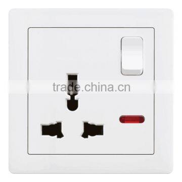 3 pins uninversal socket and switch, switch socket