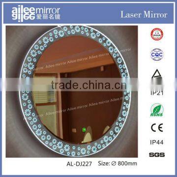 led bathroom mirror light,fashionable cheap round magnifing cosmetic mirror