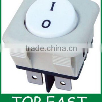 White ON-OFF car rocker switches 30*30mm KCD4-204/4P