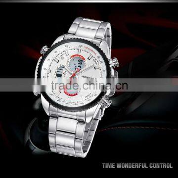 Military MIDDLELAND Watches Water Resistant 30 Meters Original JAPAN Quartz And Digital Mov't Multiple Time Zone Auto Men