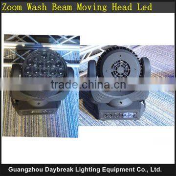 led zoom moving head stage beam wash light AC110V-240V 19x12w RGBW Quad Osram Led