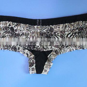 Leopard Printed Mesh Women Panty,sexy Mesh Lady Thong photo-5