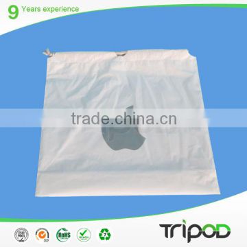 Poly Bag With Header Card , LOGO Printed Clear Plastic Clothes Packaging Bags