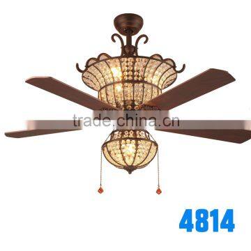 Handmade Beaded Rotating Ceiling Fan Chandelier Combo Lighting                        
                                                Quality Choice