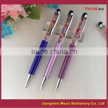 Custom logo Metal Crystal pen, Touch screen crystal Pen, stylus crystal pen