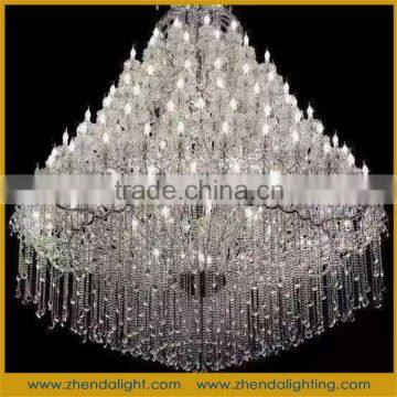 elegant crystal candle chandelier lamp&candle light with 32+24+16+8 heads