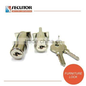 Metal Cabinet Office Desk Cylinder Push Drawer Lock photo-5