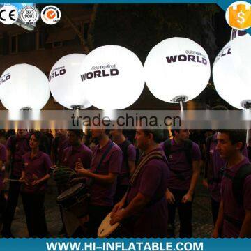 Advertisement backpack ball,led inflatable walking balloon