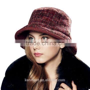 Hot selling winter fashion lady custom bucket hat wholesale price