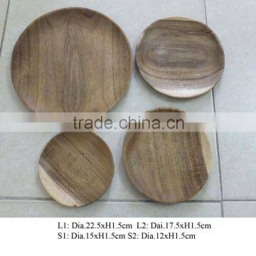 Wooden lunch plate