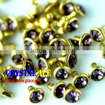 Good quality and wholesale price rhinestonel rivet, rhinestone crystal rivet for jeans