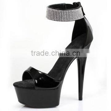 Sexy Clubbing High Platform Crystal Sandals Sexy Pole Dancing High Heels Exotic Dancer Shoes