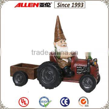 Driving a Tractor Gnome Decoration