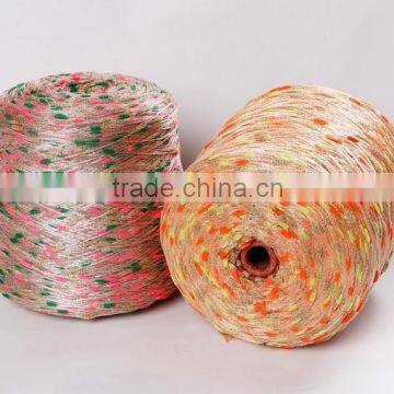 70%Polyester 30%Cotton Colors Sausage fancy knitting yarn 3.3s