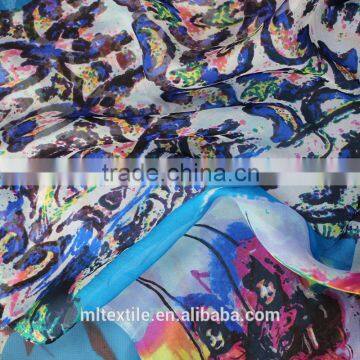 Supply 100% silk satin chiffon fabric