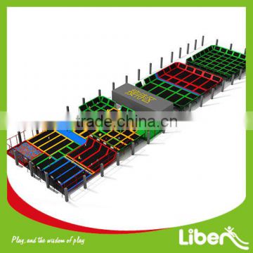 Safety huge indoor trampolines park with ball pool,foam pit LE.T3.406.132.01