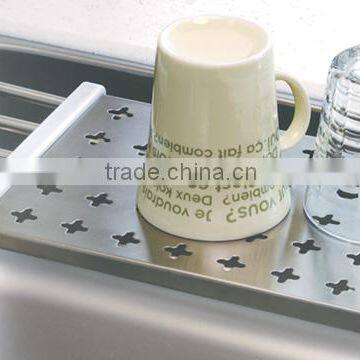 S/S+ABS 35.5*17 Kitchen Stainless Steel Sink Food Drying Rack photo-3