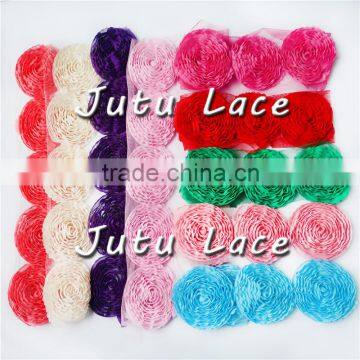 2016 Baby Girl Hair Accessories/headband Flower for Kids, Handmade Chiffon Flower photo-3