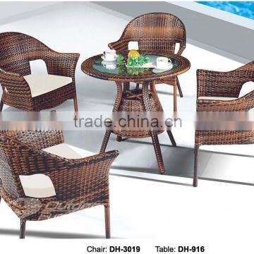 Waterproof rattan restaurant chair (DH-3019)