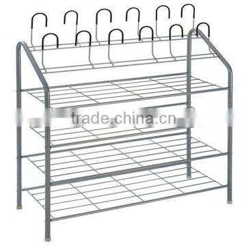 coating colorful four tiers metal shoe shelves