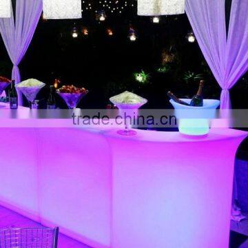 Counter plastic light up led light bar table/ change color bar table led                        
                                                                                Supplier's Choice