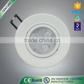 Free samle CE IP20 6W metal round cheap led down light