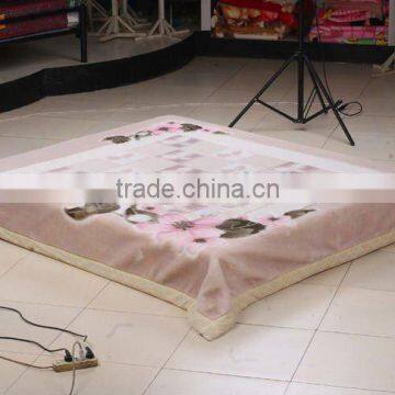 100% Polyester Printed and Super Soft Special-carved Blanket