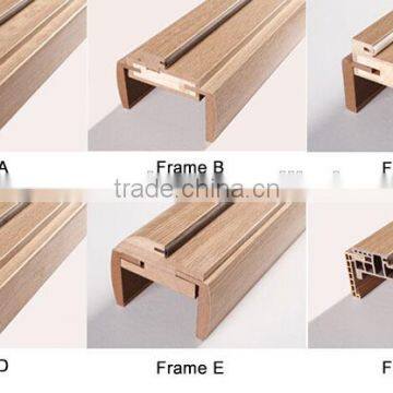 2016 Latest Composite Wood Veneer Plywood Door Frame Kitchen Cabinet Door Decoration Supplier's Choice photo-2