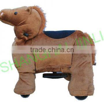 JL-B23 Electric Brown Horse Rides, Ride on Brown Horse, Walking Brown Horse, Brown Horse Scooter,walking Animal photo-2