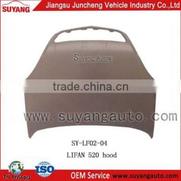 SUYANG LIFAN 520 metal engine bonnet factory direct auto parts