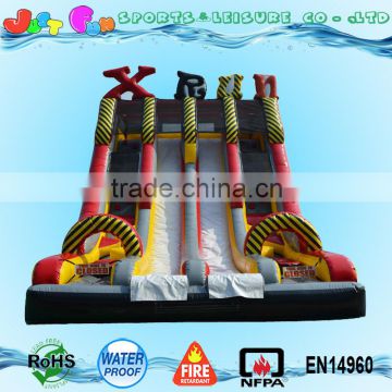 x run inflatable slide clearance, dual lane climbing sliding game