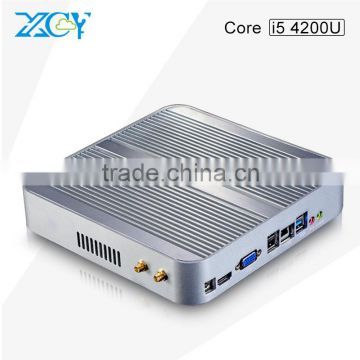 Fanless Small System X26-4200u 1.7G Mini PC Win 7 Vensmile W10 mini cpu 8G RAM 128G SSD With VGA