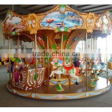 Amusement park equipment merry go round carousel for sale