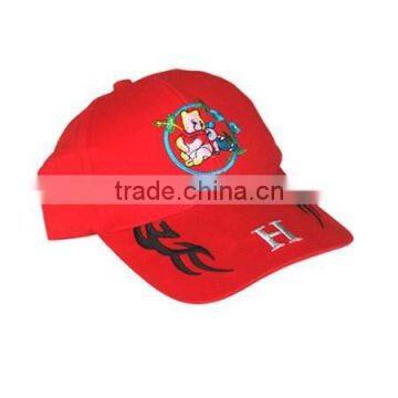 China Red Girls Hats Custom Made Cheap Kids Baseball Cap Accept Paypal