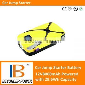 High discharge rate 12V car jump start battery, backup battery ,power station with LED lights