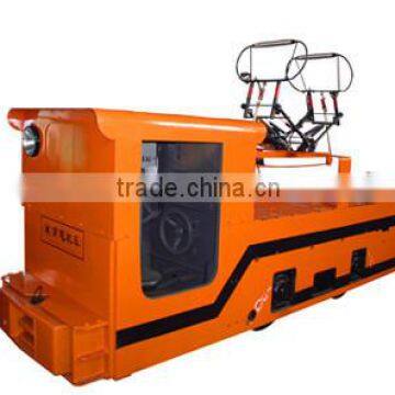 7 tons overhead line electric locomotive for underground mine, China manufacture and cheap price electric locomotive