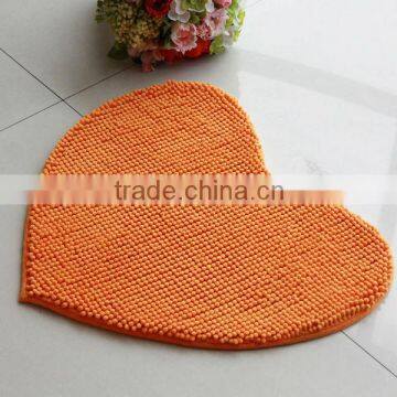 short pile Chenille mat with pvc anti slip base